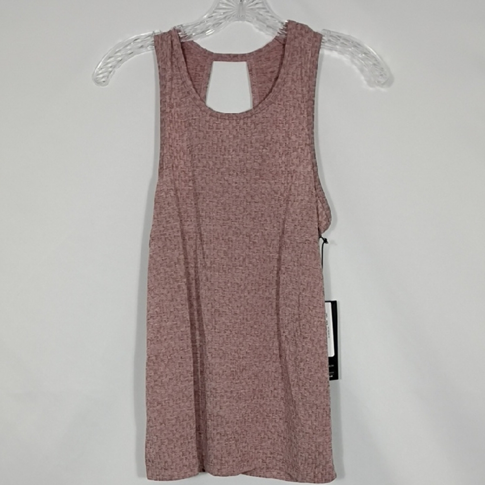 NWT Kyodan Mauve Textured Polyester Tank Top Racerback Workout Women's Size XS